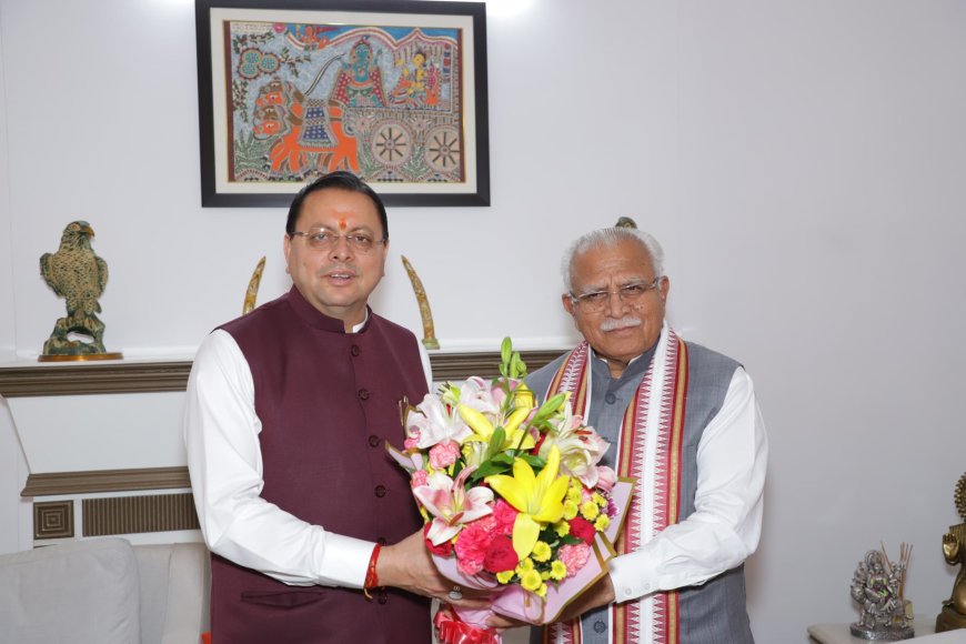 मुख्यमंत्री पुष्कर सिंह धामी ने दिल्ली में ऊर्जा परियोजनाओं पर की महत्वपूर्ण चर्चा