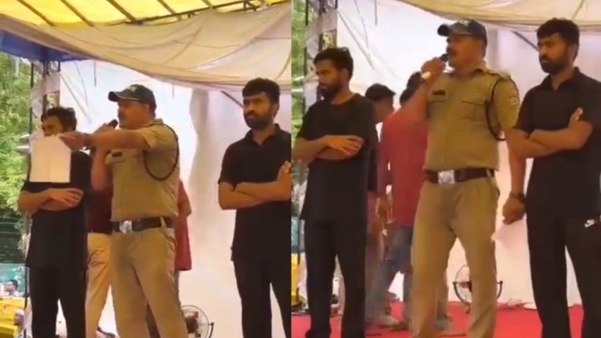 उत्तराखंड पुलिस के जवान का ऐतिहासिक इस्तीफा, छात्रों के समर्थन में जंतर-मंतर पहुंचे
