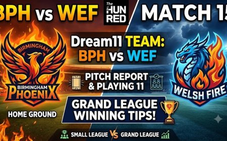 BPH vs WEF Dream11 Prediction: Match 15, Pitch Report, Playing XI और फैंटेसी टिप्स