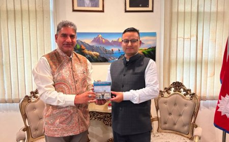 नेपाल के राजदूत से संस्कृत के प्रचार प्रसार पर मंथन
