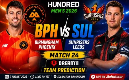 BPH vs SUL Dream11 Team Today Match 24: बर्मिंघम फीनिक्स बनाम सनराइजर्स लीड्स - आज का प्रीव्यू और फैंटेसी टिप्स