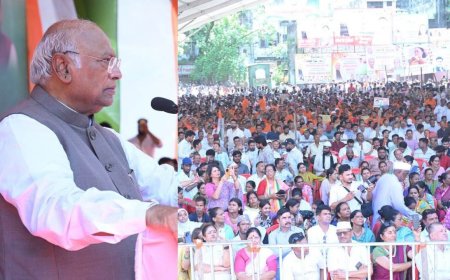 कांग्रेस अध्यक्ष खड़गे की विजय शंखनाद रैली: केंद्र-राज्य सरकारों को चुनौती