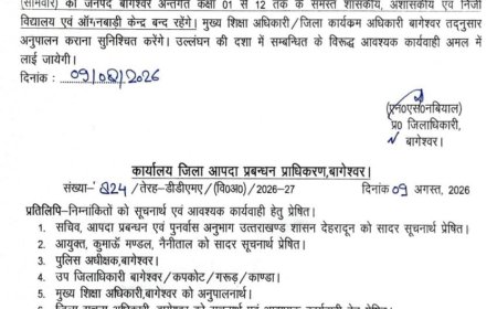 उत्तराखंड में भारी बारिश के चलते कल इस जिले में छुट्टी घोषित - जानें पूरा विवरण
