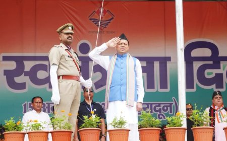 प्रदेशभर में स्वतंत्रता दिवस की धूम, सीएम धामी ने शहीदों को किया नमन, ये 7 घोषणाएं की