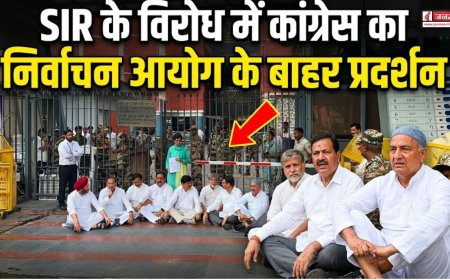 उत्तराखंड में कांग्रेस का SIR प्रक्रिया के विरोध में निर्वाचन आयोग के बाहर प्रदर्शन