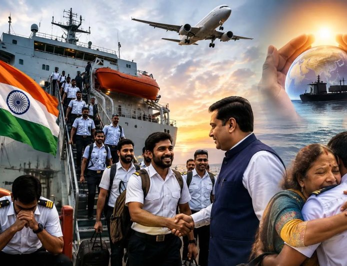 पश्चिम एशिया में संकट: भारत ने 4,052 नाविकों को सुरक्षित घर वापस लाने की की बड़ी उपलब्धि