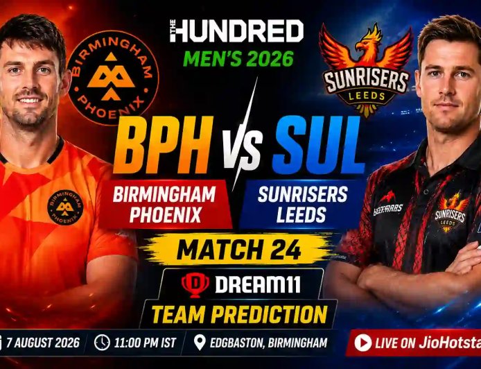 BPH vs SUL Dream11 Team Today Match 24: बर्मिंघम फीनिक्स बनाम सनराइजर्स लीड्स - आज का प्रीव्यू और फैंटेसी टिप्स