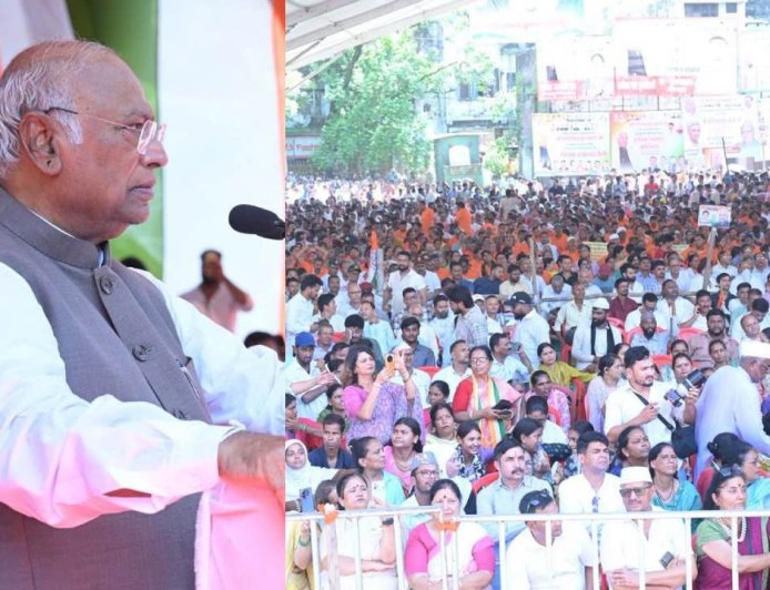 कांग्रेस अध्यक्ष खड़गे की विजय शंखनाद रैली: केंद्र-राज्य सरकारों को चुनौती