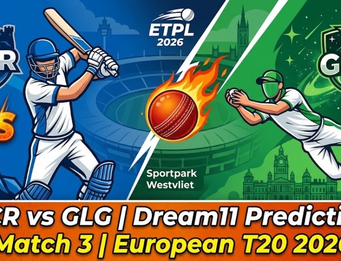 ईसीआर बनाम जीएलजी ड्रीम11 भविष्यवाणी मैच 3: ETPL 2026 आज का मैच प्रीडिक्शन, प्लेइंग 11 और पिच रिपोर्ट