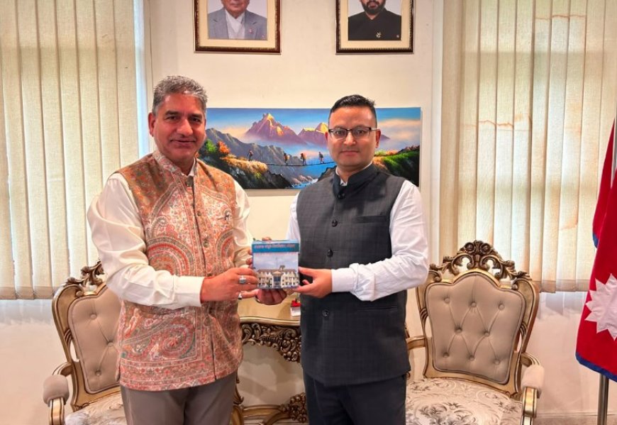 नेपाल के राजदूत से संस्कृत के प्रचार प्रसार पर मंथन