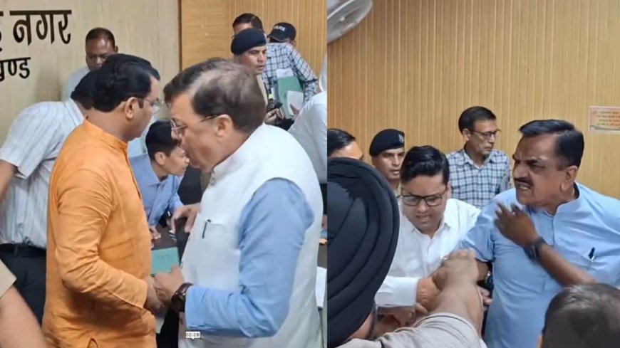 रुद्रपुर: SIR की बैठक में भाजपा और कांग्रेस नेताओं के बीच तीखी बहस, राजकुमार ठुकराल एवं विधायक शिव अरोड़ा का आमना-सामना