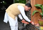 पीएम के जन्मदिवस पर धामी ने जलाया ‘आशीर्वाद का दीया’