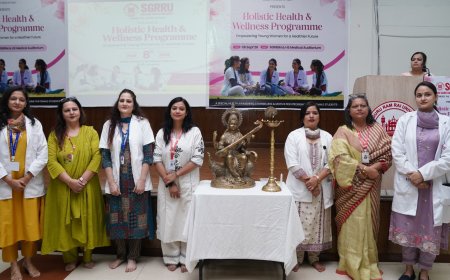 पीरियड्स से मेंटल हेल्थ तक… SGRRU में छात्राओं को मिले सेहत के जरूरी मंत्र