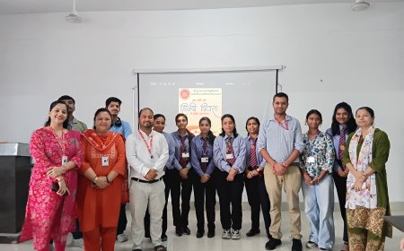 हिंदी दिवस पर SGRRU में गूंजी रचनात्मकता, कविता-पाठ, कहानी और भाषण प्रतियोगिताओं में छात्रों ने दिखाई प्रतिभा