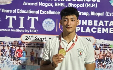 उत्तराखंड: हल्द्वानी के शिवम धपोला ने CBSE राष्ट्रीय तैराकी प्रतियोगिता में जीता स्वर्ण पदक