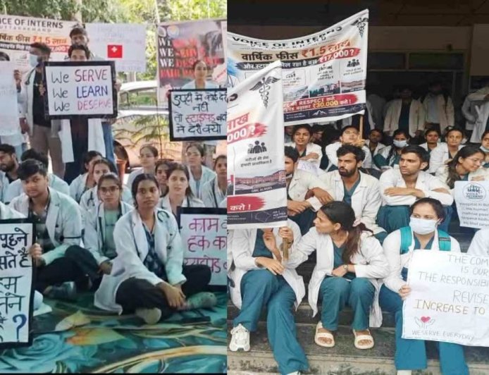 स्टाइपेंड बढ़ाने की मांग को लेकर सरकारी मेडिकल कॉलेजों में MBBS इंटर्न डॉक्टर दूसरे दिन भी हड़ताल पर