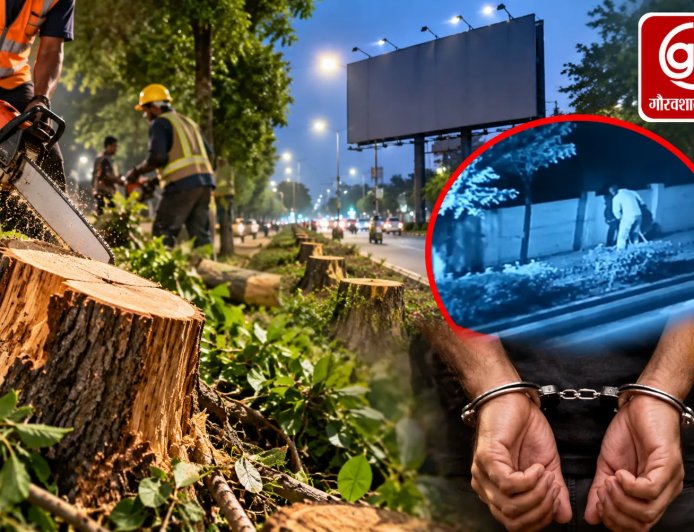 नासिक में होर्डिंग के लिए कटे 55 पेड़, 6 आरोपी गिरफ्तार
