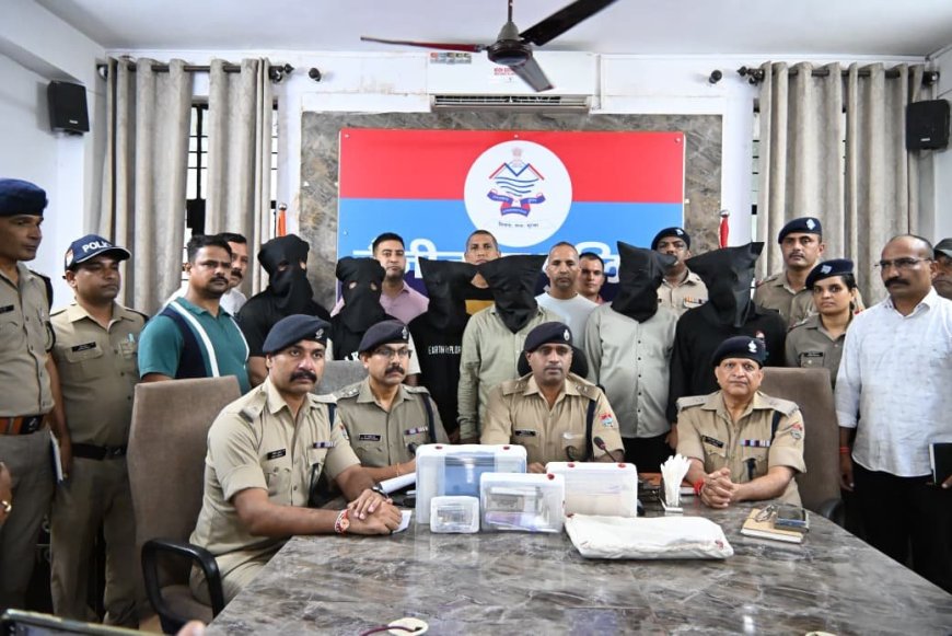 हल्द्वानी में अंतरराष्ट्रीय साइबर सिंडिकेट का भंडाफोड़, छह गिरफ्तार