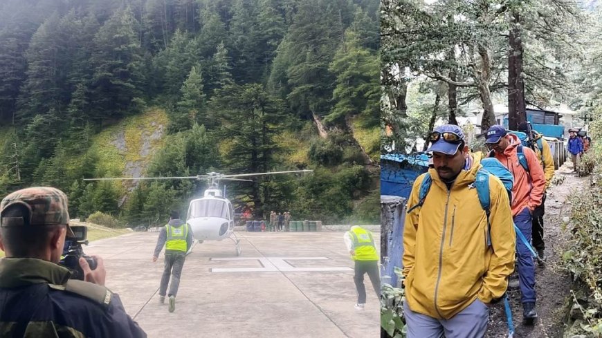 कालिंदी ट्रैक पर फंसे 29 ट्रैकर्स का रेस्क्यू पूरा, हेली के जरिए पहुंचाया गया हर्षिल