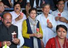 दुष्यंत गौतम की राज्यपाल पद पर नियुक्ति के विरोध में कैंडल मार्च