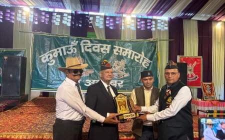 हल्दूचौड़ में धूमधाम से मनाया कुमाऊं दिवस और पैदल सेना दिवस, पूर्व सैनिकों व वीर नारियों का सम्मान