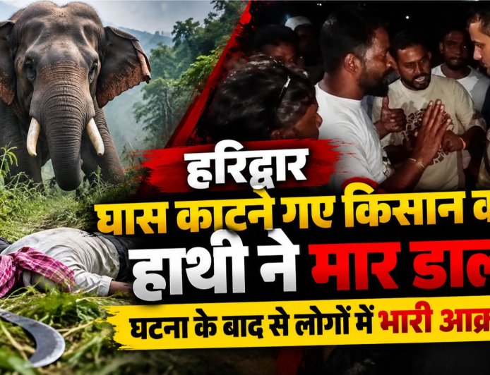 हरिद्वार में जंगली हाथी का जानलेवा हमला, किसान की हुई मौत