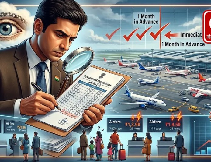 हवाई किराए पर सरकार की नजर