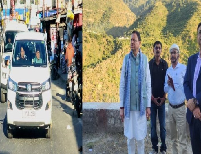 CM धामी का सड़क से लेकर शौचालय तक निरीक्षण, अधिकारियों के कामकाज का लिया जायजा