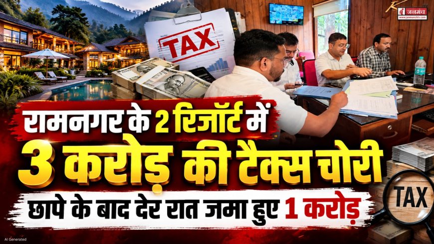 रामनगर के रिजॉर्ट में 3 करोड़ रुपये की टैक्स चोरी, एक रात में जमा किया गया 1 करोड़