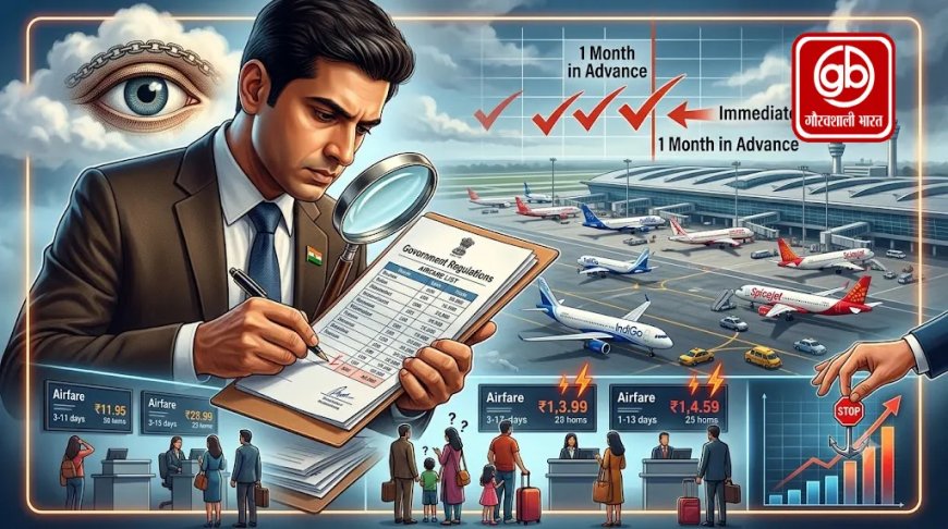 हवाई किराए पर सरकार की नजर