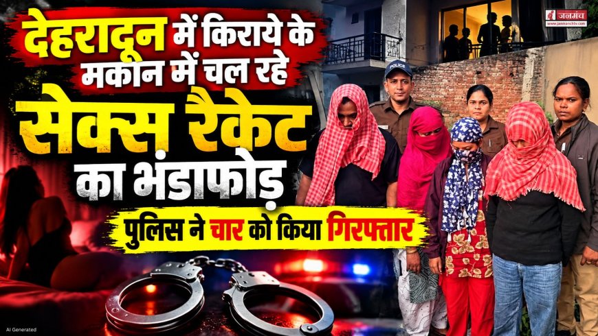 देहरादून में किराये के मकान में चल रहे सेक्स रैकेट का भंडाफोड़, चार गिरफ्तार